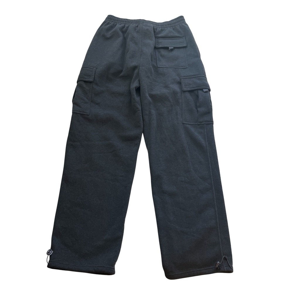 NWT Mikey62 Men's Size 3XL Sweatpants Gray Cargo Drawstring Lounge Casual - Picture 2 of 7
